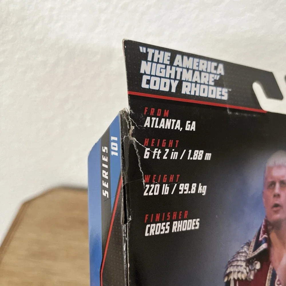 Mattel WWE Elite Collection Series 101 American Nightmare Cody Rhodes Box Damage